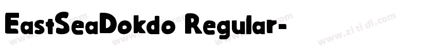 EastSeaDokdo Regular字体转换
